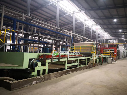 jalur produksi papan langit-langit serat mineral