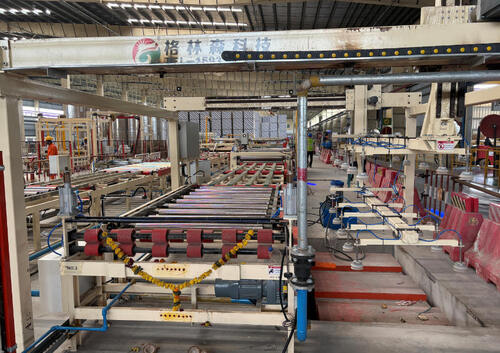 Gypsum Ceiling Tile Production Line (Spec: 60cm×60cm) – Shipment Destination: India