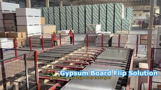 konveyor flip-over papan gipsum