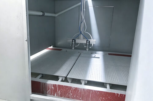 Blog perusahaan terbaru tentang New Gypsum Board Spray Painting System Launched for Drywall Surface Finishing