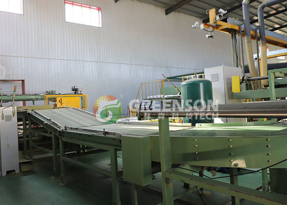 Harga yang bagus Mesin Pengemasan Otomatis Barisan Produksi Papan Wol Mineral Dengan Suhu Tinggi Dan Tekanan Pengeringan Dan 200-300 KW Total Daya on line
