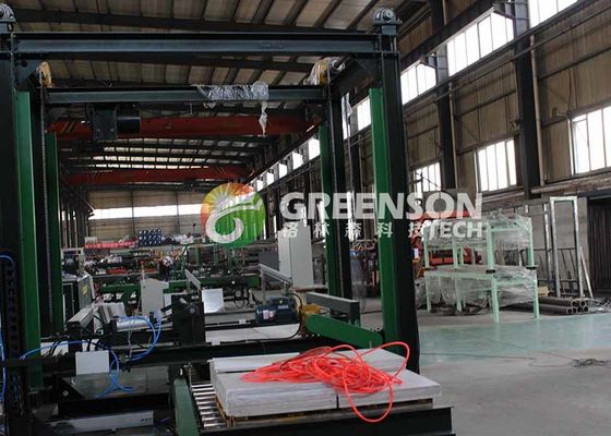 Harga yang bagus Gypsum Mesin Langit -Langit Palsu PVC Film Gypsum Board Lamination Machine on line