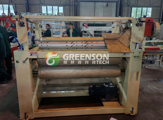 Harga yang bagus Mesin laminasi papan gipsum sisi ganda otomatis penuh dengan laminasi efektif 1300mm dan sistem PLC untuk jalur produksi ubin langit-langit on line