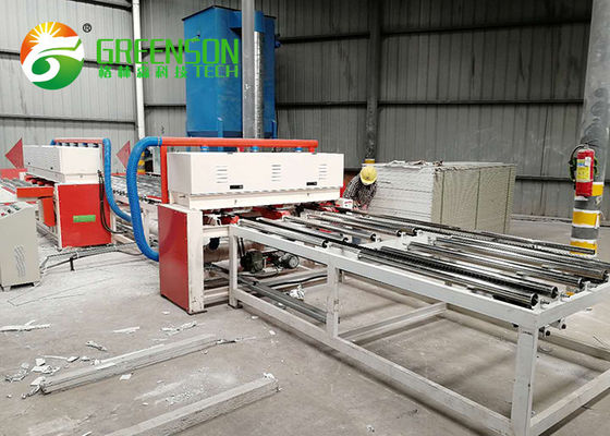 Harga yang bagus Kontrol PLC Papan Gipsum Mesin Pemotong 600 * 600 Papan Gypsum Membuat Mesin on line