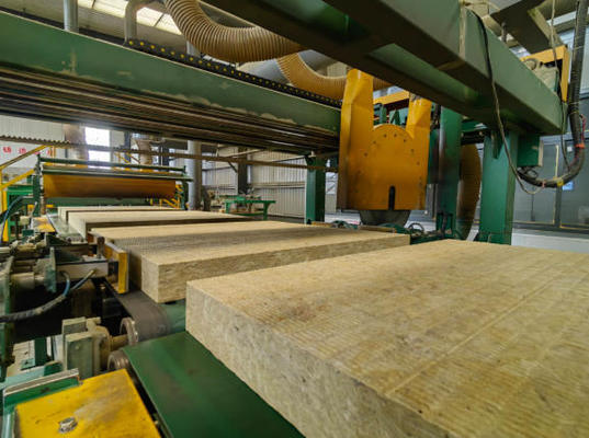 Harga yang bagus Rock Wool Production Line with Mixing Forming and Water Cutting Processes for Mineral Wool Board Manufacturing on line