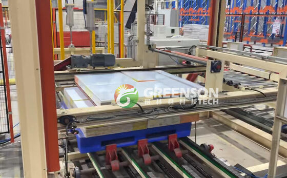 Harga yang bagus 55kw PVC Film-Coated Gypsum Board Machine dengan 1300mm Max Laminating Width untuk 2-6million sqm/year Produksi on line