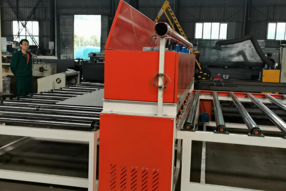 Harga yang bagus Mesin Slitting Film PVC Otomatis Kontrol PLC dengan Lebar Laminasi Maksimum 1300mm dan Kecepatan 15m/menit untuk Papan Gypsum on line