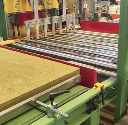 Harga yang bagus Peralatan Panel Isolasi Wol Batu Lini Produksi Papan Wol Mineral dengan Kapasitas 10000-60000 ton per Tahun Kepadatan Bahan Baku 80-200kg/m3 dan Total Daya 200-300 KW on line