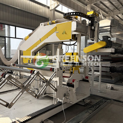 Harga yang bagus Jalur Produksi Panel Sandwich Isolasi Lilin Batu Otomatis Dengan Operasi Mudah Dan Ketebalan 40-300 mm on line