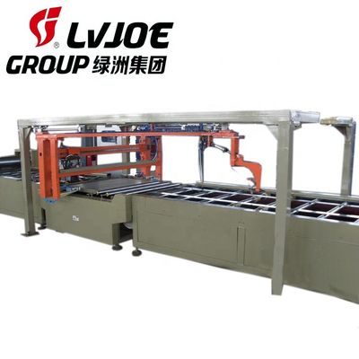 Harga yang bagus Kapasitas Tinggi 2440 * 1220mm Lini Produksi Papan MgO yang Tahan Api dengan Tenaga Kerja Rendah on line