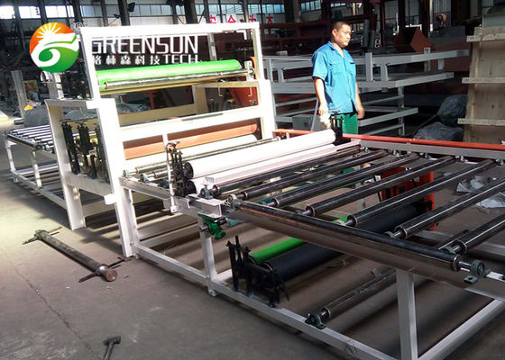 PVC / Aluminium Foil Laminated Gypsum Ceiling Tile Line Produksi Dengan Sistem Kontrol PLC
