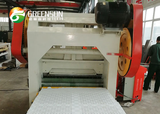 Putaran Lubang Lembar Perforasi Mesin Penuh Otomatis Gypsum Ceiling Tile Membuat Mesin