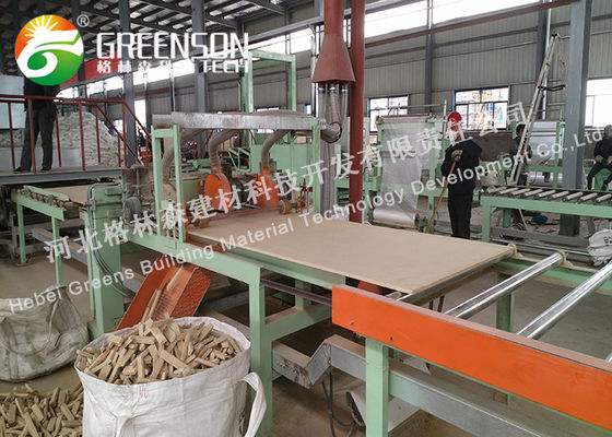 Garis produksi papan wol mineral tahan api dengan gas batubara, bahan bakar minyak