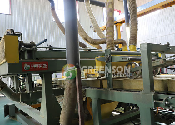 Mineral Wool Stone wool panel Line produksi dengan 80-200kg/m3 Densitas