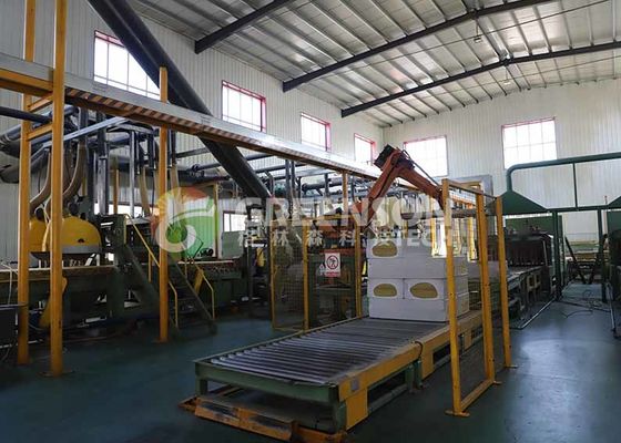 Peralatan yang sepenuhnya otomatis Panel mineral Peralatan produksi dinding wol batu