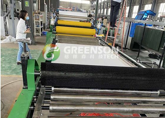 Harga yang bagus 7mm Ketebalan PVC Gipsum Peti Produksi Line Dengan Engineer Troubleshooting Dukungan on line