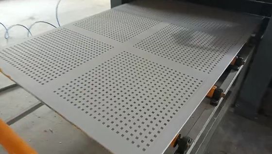 Operasi Mudah 2 Pekerja Papan Perforasi Mesin Pabrik