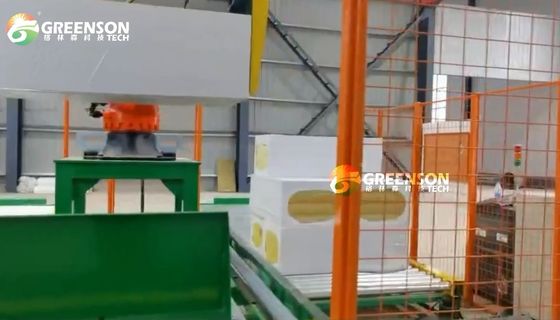 Harga yang bagus Stone Wool Panel Production Line Mesin Papan Basalt Wool China on line