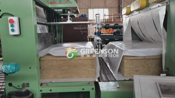 30mm-200mm Dinding Board Rock Wool Produksi Jalur dengan ketebalan yang dapat disesuaikan