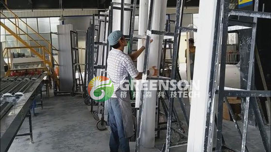 Bahan bangunan Gypsum Plaster Cornice Mesin lini produksi 42-150 M Untuk kapasitas produksi yang tinggi