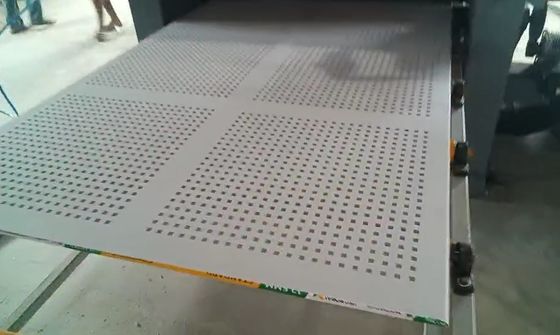 Gypsum Drywall Gypsum Perforasi Mesin Langit -Langit Plester Mesin Puncak Langit -langit Palsu Untuk Usaha Kecil