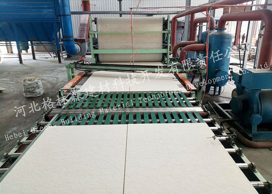 Acoustical Mineral Fiber Ceiling Panel Manufacturing Machine Dengan Proyek Giliran Kunci