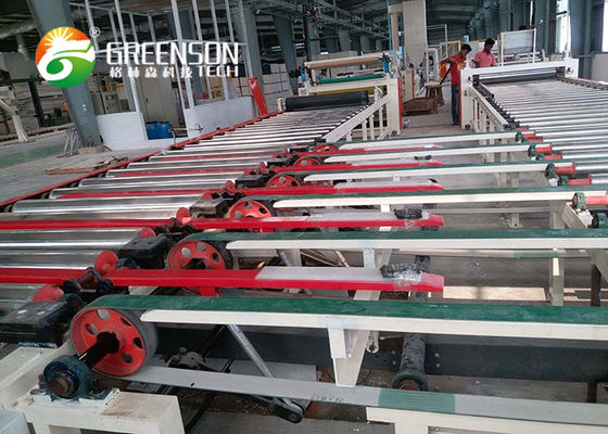 Harga yang bagus Mesin Pembuat Papan Langit -Langit Gypsum Kecil Mesin Ubin Langit -langit Gypsum PVC on line