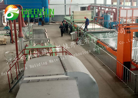 Kapasitas Tinggi Fiber Mineral Ceiling Tiles Line Produksi 5 Sampai 30 Juta Sqm