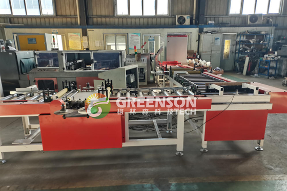 Harga yang bagus 60*60cm Gips Ceiling Tile Produksi Line Rhino Board Ceiling Gips Making Machine on line