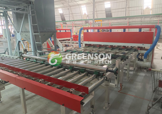 Harga yang bagus Kapasitas kecil Gypsum Papan Papan Papan Mesin Gypsum Laminating Machine on line