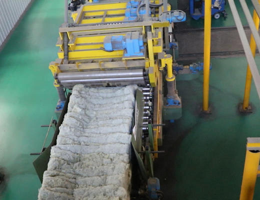 Harga yang bagus Automatic Mineral Wool Board Production Line with PLC Control System and Overseas Engineer Support for High Efficiency on line