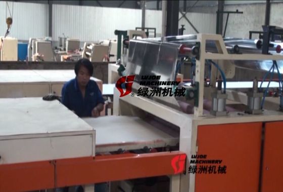 PVC Film, Fiber Glass Mat, Aluminium Foil Laminating Machine untuk Gypsum Plaster Board Sheet