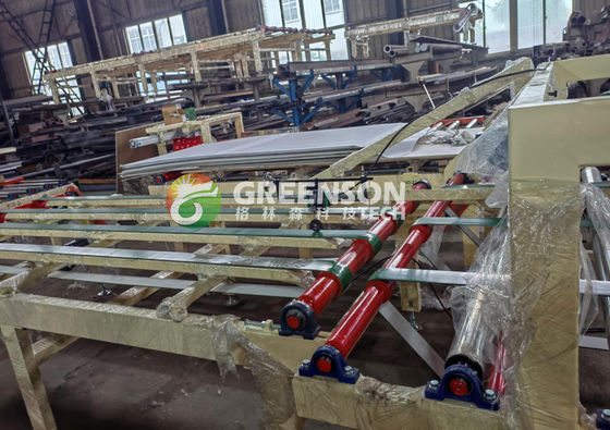 Harga yang bagus High Precision PVC Film Lamination Machine with Automated Operation and 1 Year Warranty for Gypsum Ceiling Tile Production on line