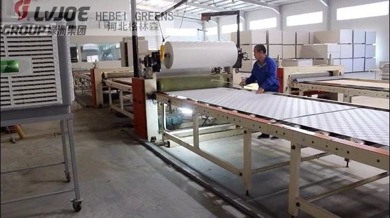 Kapasitas Tinggi Mesin Laminasi Sepenuhnya Otomatis Kurang Buruh Untuk Papan Gipsum