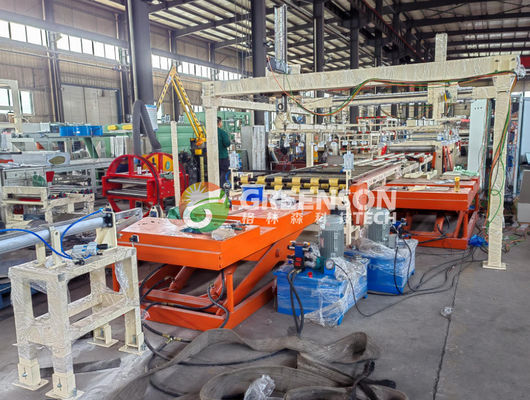 Harga yang bagus Fully Automatic Lamination Machine for PVC Film Gypsum Board with 380V 50HZ Voltage and 2-6 Million Square Meters Capacity on line