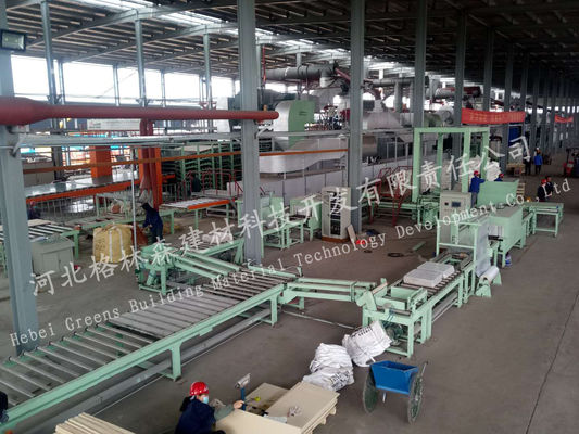 Bahan Bangunan Mineral Wool Sandwich Panel Line Untuk Ceiling Board