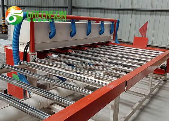 8 Juta Sqm PVC Laminated Gypsum Board Cutting Machine Dengan Dust Collector