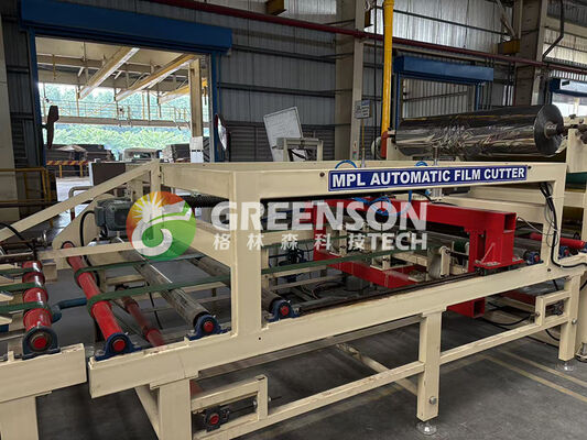 Harga yang bagus Mesin laminasi papan gips PVC dengan lebar laminasi efektif 1300mm, kecepatan 15m/menit dan kapasitas 2-6 juta meter persegi untuk produksi ubin plafon gips on line