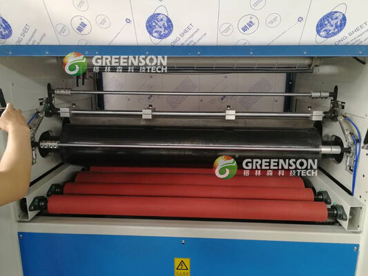 Mesin Laminasi Sepenuhnya Otomatis dengan Kecepatan Produksi 5-17m/menit, Kontrol PLC, dan Lem Panas PUR Ramah Lingkungan untuk Papan Gipsum