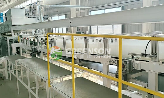 Harga yang bagus Jalur Produksi Panel Sandwich Wol Batu dengan 380V 50Hz 3fase on line