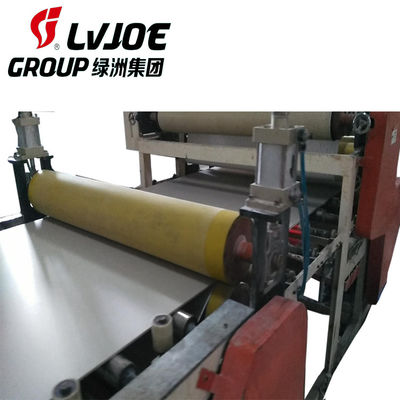 Harga yang bagus Double Side Gypsum Ceiling Board Mesin Lamination Dengan Edge Banding Machine on line
