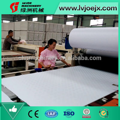 Harga yang bagus Sepenuhnya Otomatis 600x600 Vinyl Covered Gypsum Board Membuat Mesin on line