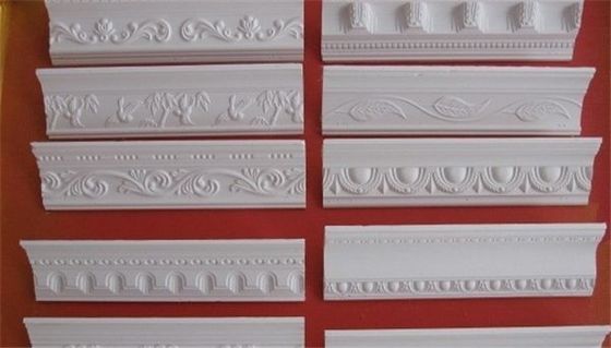 Gypsum Plafon Cornice Desain / Mesin Plester Cornice Fiberglass