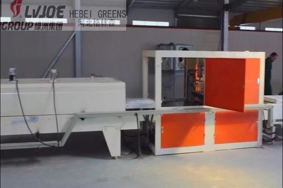 Kecepatan produksi 15m/min Mesin plafon plafon gipsum otomatis