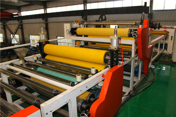 Sisi ganda Full Automatic PVC Laminated Gypsum Ceiling Line Produksi Lini